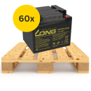 60x (1 Palette) Kung Long Akku 12V 50Ah Pb Batterie AGM...