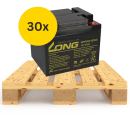 30x (1/2 Palette) Kung Long Akku 12V 50Ah Pb Batterie AGM...