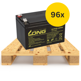 96x (1/2 Palette) Kung Long Akku 12V 15Ah WP15-12SE Batterie AGM zyklenfest