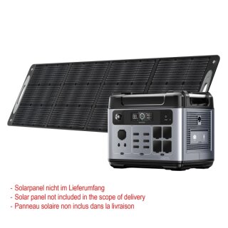 PATONA Powerstation 1800W 1024Wh mit Solarladeoption