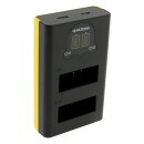 PATONA Dual Ladegerät für Insta360 X4 – inkl. USB-C Kabel