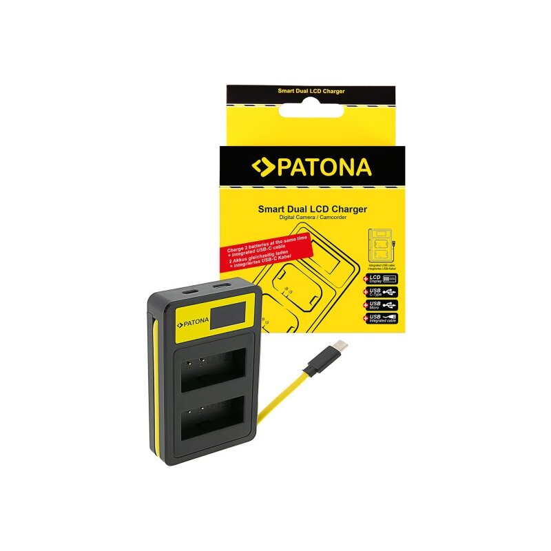 PATONA Dual USB Ladegerät Canon LP-E10 – Schnell & Kompakt