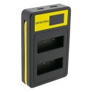 PATONA Dual USB Ladegerät Olympus PS-BLS1 Fuji NP-140