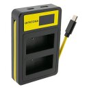 PATONA Ladegerät DMW-BLC12 USB Dual LCD für Lumix & V-Lux