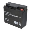 Multipower MP20-12I AGM Blei-Akku – 12V, 20Ah, M5-Anschluss