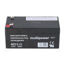 Multipower MPC3-12 AGM Zyklenakku 12V 3Ah – F6,3 mm