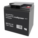 Multipower MPC30-12I AGM Zyklenfester Blei-Akku mit M6...