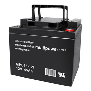 Multipower MPL45-12I AGM Longlife Blei-Akku mit M6 Innengewinde