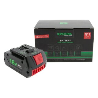 PATONA Premium Akku für Bosch GBA180LED 18V 5.0Ah