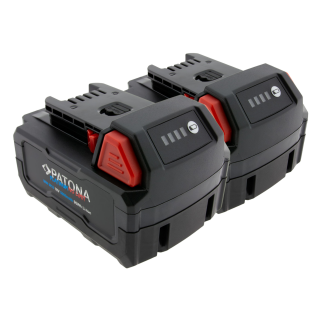 2er-Set PATONA Platinum 18V Akku für Milwaukee M18 mit USB-C PD45W