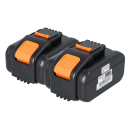 2er-Set Ersatzakku 20V 4000mAh Li-Ion kompatibel mit...