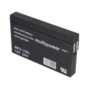 B-Ware Multipower MP2-12SL AGM Bleiakku 12V 2Ah – F4,8 mm