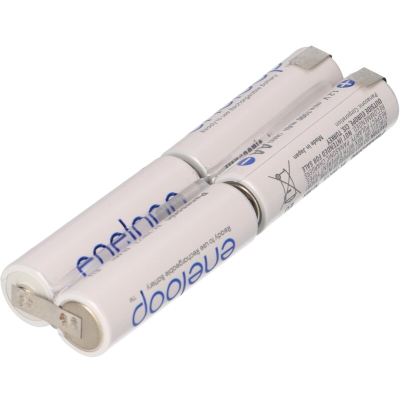 Eneloop L2x2 Inline BK-3MCCE mit Lötfahne Modellbau Akkupack 4,8V 1900mAh