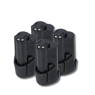 4er Set vhbw Akku 14,4 V Ersatz für Black & Decker BL1314 2 Ah