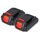 2er Set vhbw Akku 18 V Ersatz für Black & Decker...