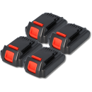 4er Set vhbw Akku 18 V Ersatz für Black & Decker...