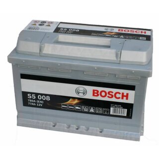 Bosch S5 008 Autobatterie 12V 77Ah 780A für PKW