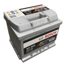 Bosch S5 001 Autobatterie 52Ah 520A Vorderansicht