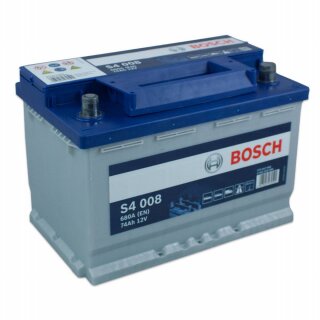Bosch S4 005 Autobatterie 12V 60Ah 540A Seitenansicht