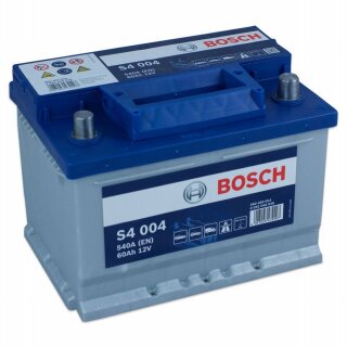 Bosch S4 004 Autobatterie 12V 60Ah 540A Seitenansicht
