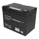 Replacement battery for Shoprider Trios 2x Multipower 12v - 36Ah cycle proof agm vrla