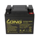 Replacement battery for Meyra Ortopedia 2x Kung Long 12v 50Ah lead-acid battery cycle-proof agm vrla