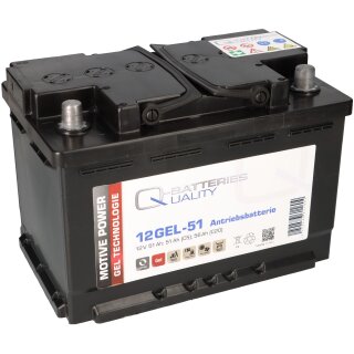 Quality-Batteries 12GEL-105 Antriebsbatterie 12 Volt 105 Ah (5h), 120 AH (20h)Blei-Gel-Akku