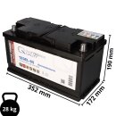 Q-Batteries 12GEL-65 12 V 65 Ah (C5) / 73 Ah (C20) Gel-Traktionsbatterie