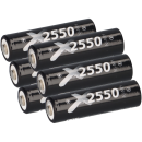 6x XCell Mignon Akku AA LSD Plus Ni-MH 1,2V 2550 mAh low self-discharge