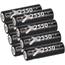 8x XCell Mignon Akku AA LSD Plus Ni-MH 1,2V 2550 mAh low...