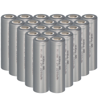 20x XCell Akku Mignon AA 1,2V / 2200mAh X2200AAI