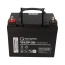 Q-Batteries 12LCP-36 12 V 36 Ah AGM Deep-Cycle-Akku