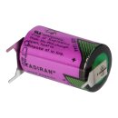 Tadiran Lithium 3.6v battery sl 350/pt 1/2aa - Cell, Print 1/2 +/- -
