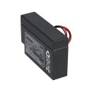 4x Multipower lead battery mp0.8-12h Pb 12v 0.8Ah home and house plug shutter