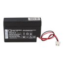 Q-Batteries 12ls-0.8 12v 0.8Ah agm lead-fleece battery with AMP connector