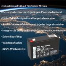 Q-Batteries 6LS-12 6 V 12 Ah AGM Bleiakku VdS G112001