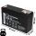 Q-Batteries 6LS-12 6 V 12 Ah AGM Bleiakku VdS G112001