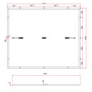 Balkon - Solarmodulset 12V 2x 200W mit dünnem Alu-Rahmen und Metall-Kabelbinder 0% MwSt nach §12 Abs. 3 UstG