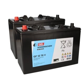 Ersatzakku Satz für Columbus Reinigungsmaschine RA 43 BM 40 12V 76Ah GEL Akku Batterie