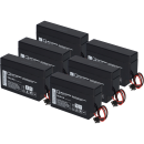 6x Q-Batteries 12LS-0.8 12V 0,8Ah AGM Blei-Vlies Akku...