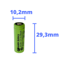 3x GP battery 2/3 aaa 1,2v / 400mAh GP40aaaM Micro NiMH battery height 29,7mm