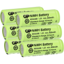 6x GP Akku 2/3 AAA 1,2V / 400mAh GP40AAAM Micro NiMH Akku...