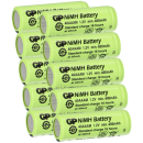 10x GP Akku 2/3 AAA 1,2V / 400mAh GP40AAAM Micro NiMH Akku Höhe 29,7mm