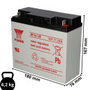 Yuasa Lead battery np18-12b Pb 12v / 18Ah m 5 bolt connection