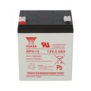 Yuasa NP4-12 AGM-Bleiakku 12V 4Ah – Faston F1 4,8 mm