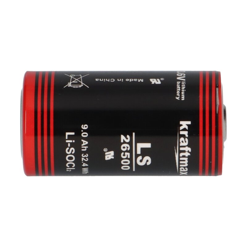 40x Kraftmax Lithium 3,6V Batterie LS26500 C Zelle 26500