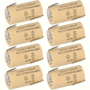 8x XCell Sub-C Hochleistungsakku mit Z- Lötfahne - 1,2V 1500 mAh Ni-CD