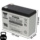 Yuasa REC10-12 zyklenfester AGM-Bleiakku 12V 10Ah –...