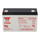 Yuasa Lead battery np12-6 Pb 6v / 12Ah VdS, Faston 6.3