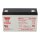 Yuasa Lead battery np12-6 Pb 6v / 12Ah VdS, Faston 6.3